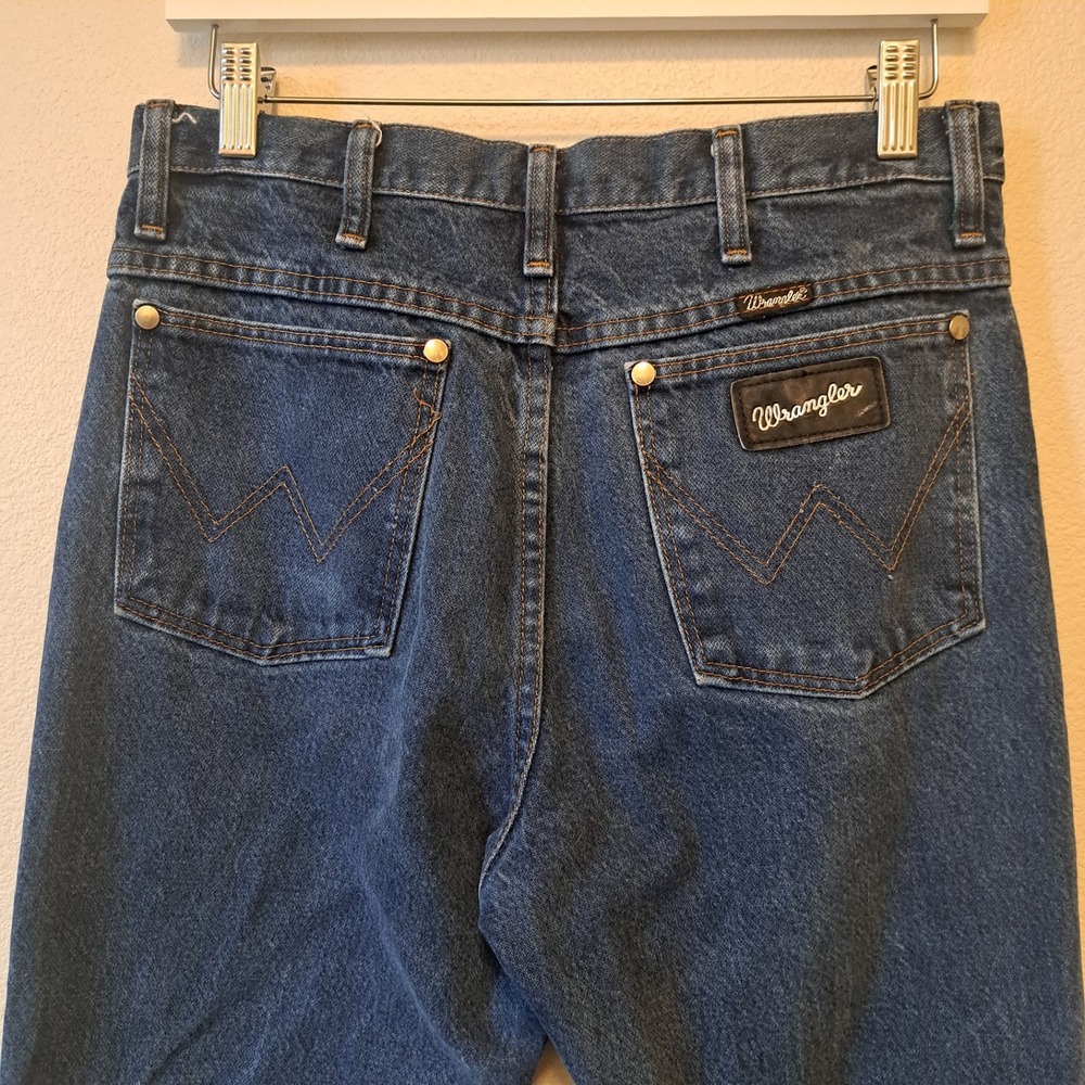 Wrangler 933SEDD Cowboy Cut Slim Fit Jeans Dark Wash 30x34 Mens Western Denim
